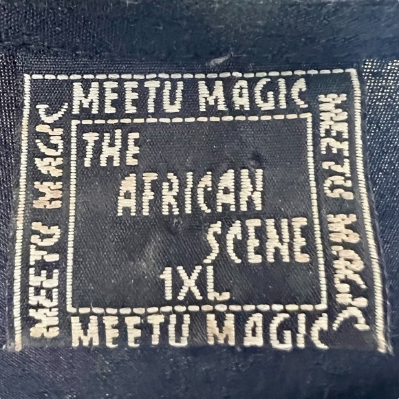 Meetu Magic Boho Kimono Black Beaded Fringe Tassel Hem Arm Holes Cover Up 1XL - Picture 11 of 11